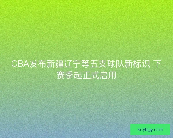 CBA发布新疆辽宁等五支球队新标识 下赛季起正式启用 CBA发布新疆辽宁等五支球队新标识 下赛季起正式启用